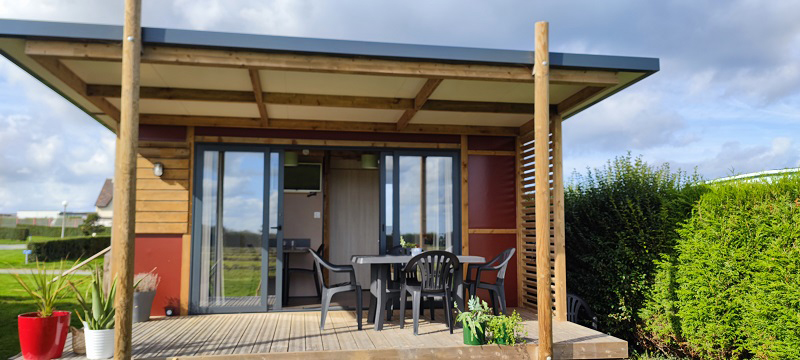 Chalet premium nature, Camping Omaha Beach